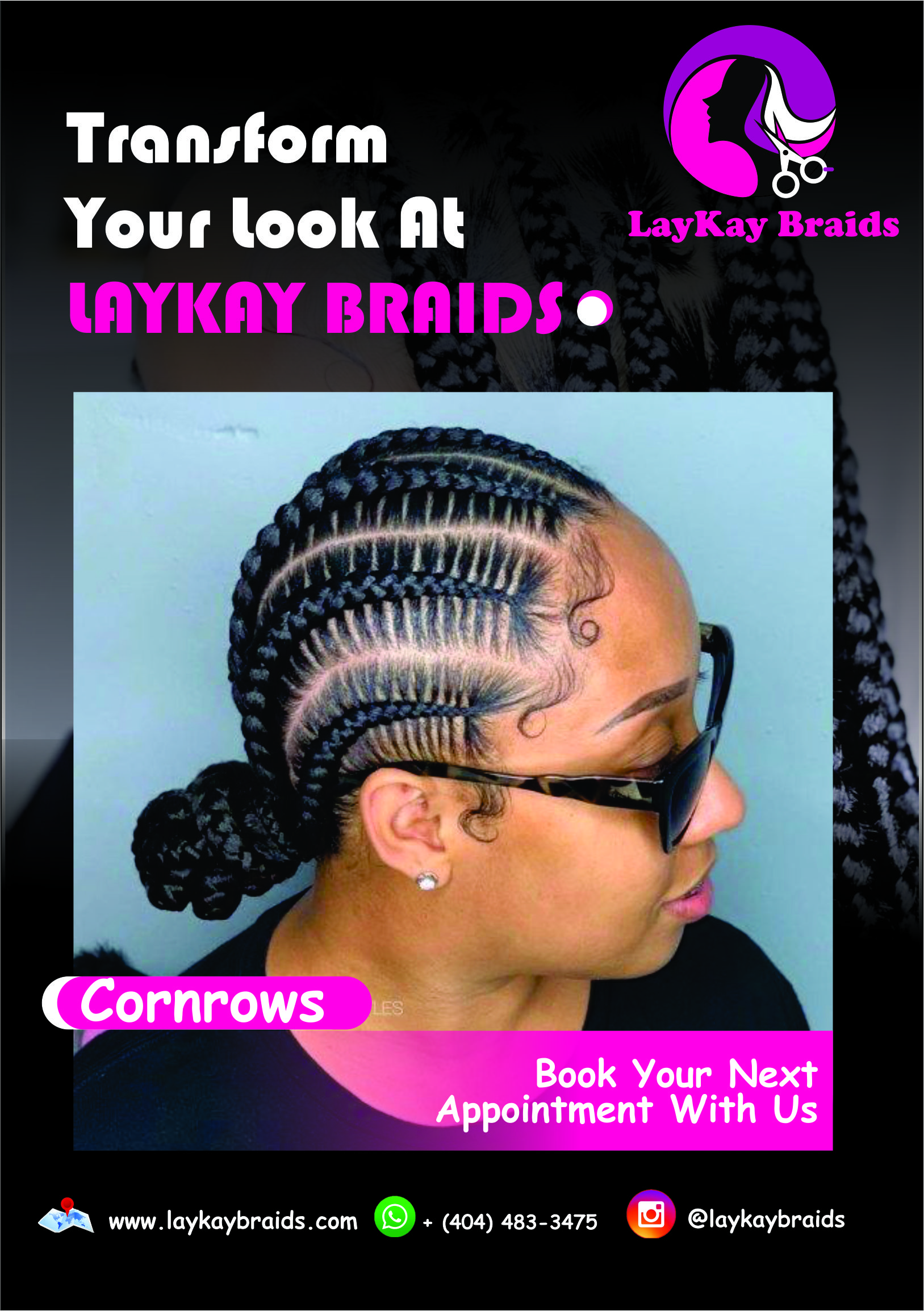 LayKay Braids - Cornrows